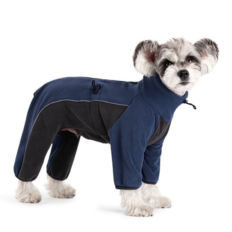Pet Dog Clothing Warm Four-legged Cotton Coat