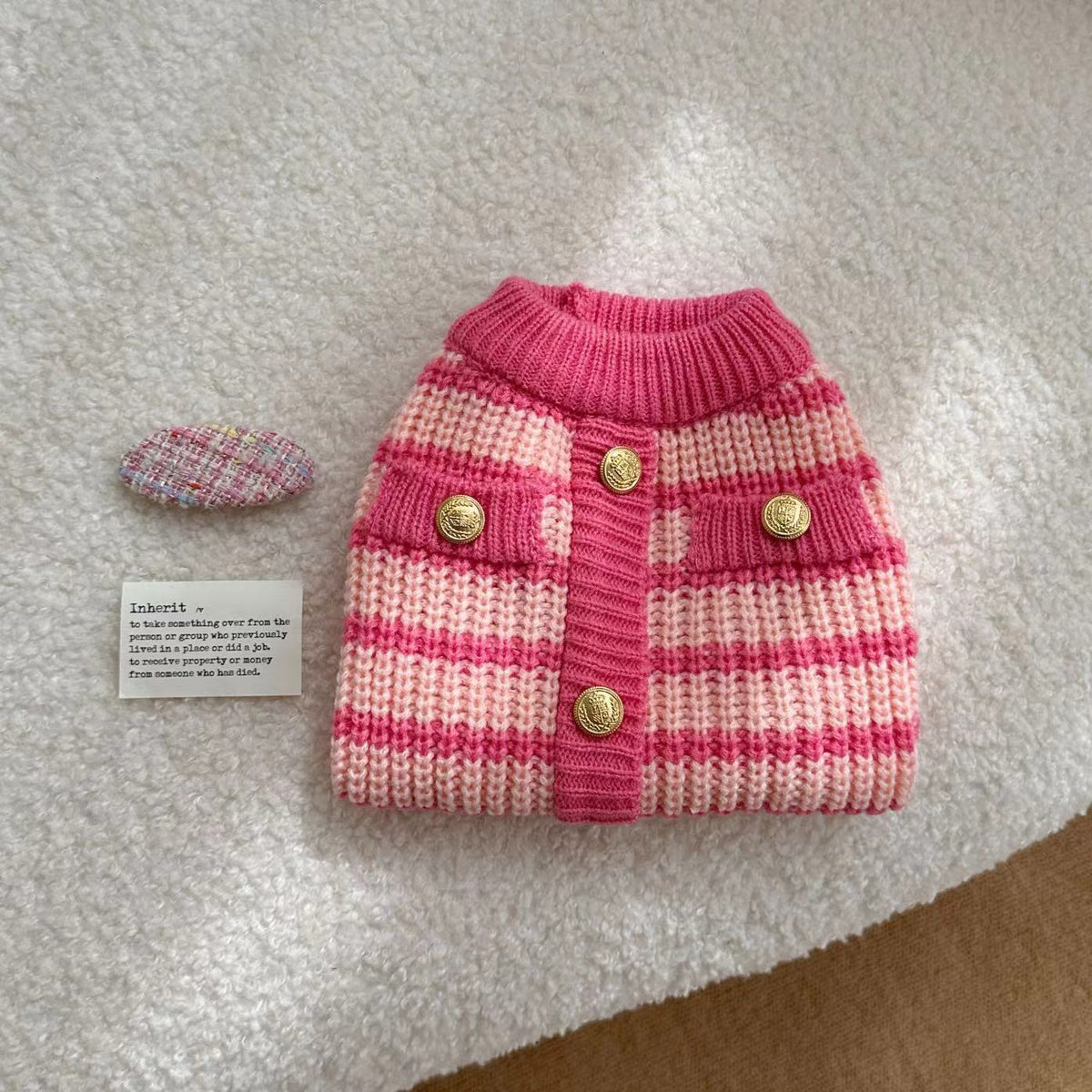 Striped Sweater Pet Clothes Classic Style