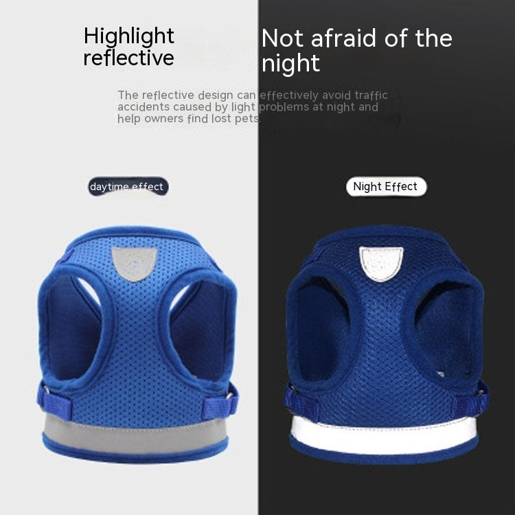Dog Breast Strap Vest Reflective Hand Holding Rope Breathable Pet Supplies Wholesale