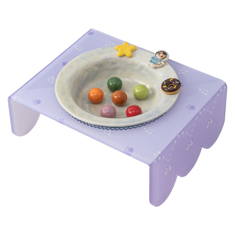 Cartoon-style Creative And Cute Ceramic Pet Bowl