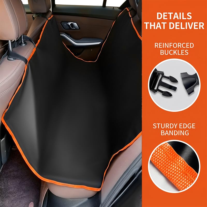 Dog Car Seat Cover, Waterproof Scratch Proof Protector For Back Seat