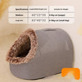 Stylish Thickened Insulated Enclosed Cat Bed