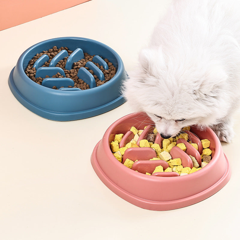 Dog Bowl Cat Slow Feeder Bowl Anti-choking Slow Feeder For Dogs Large Capacity Food Dish