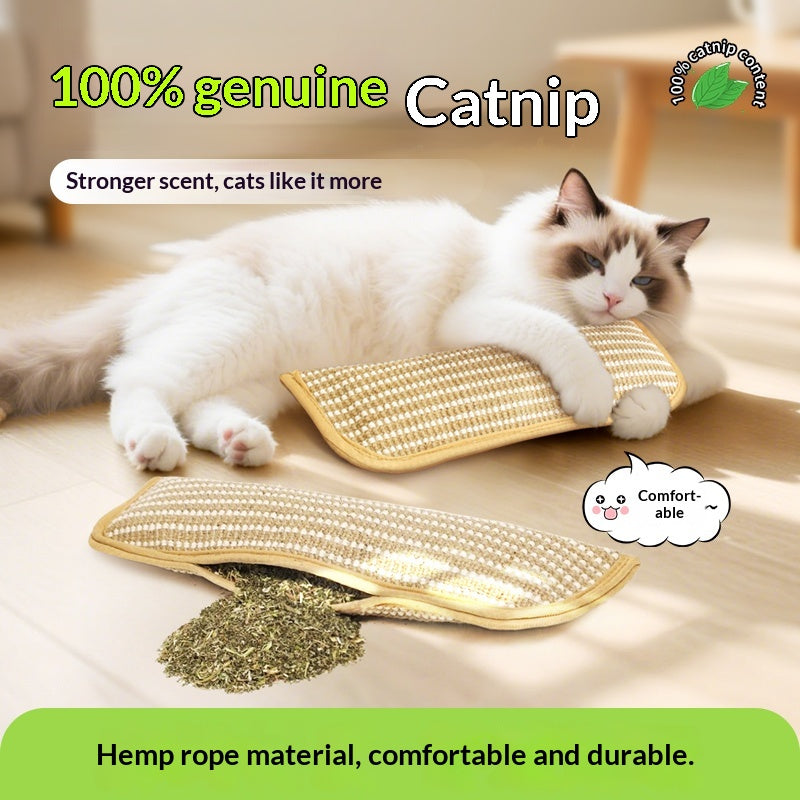 Cat Toy Catnip Pillow Scratching Post