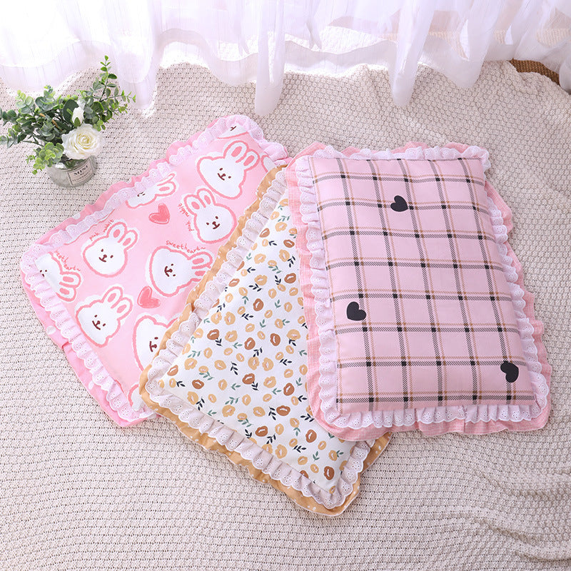 Cat Pet Three-piece Cotton Cat Mattress Quilt Dog Bed Cathouse Kennel