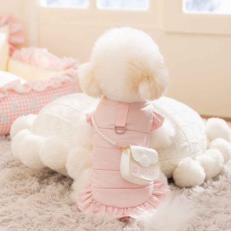 Autumn And Winter Pet Clothes, Outdoor Toiling, Ladylike And Princess Skirts For Warmth, Various Styles Of Small Cat And Dog Clothes
