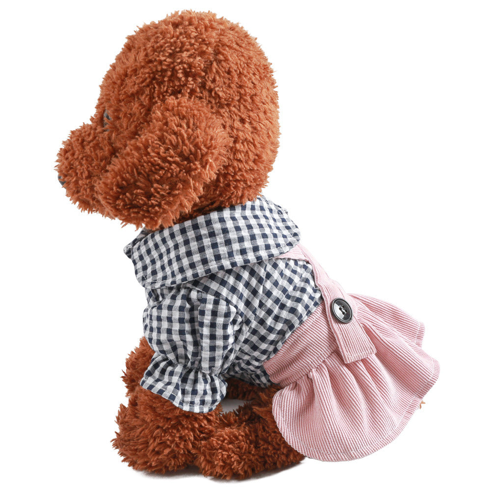 Pet Dog Cat Dress Suspender Skirt