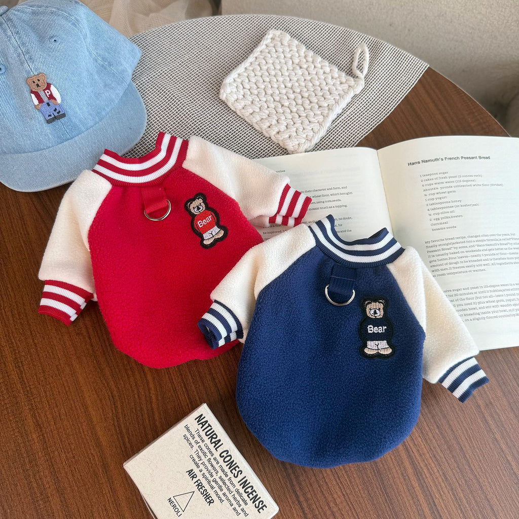 Thickened Windproof Baseball Jacket Warm Pet Clothing