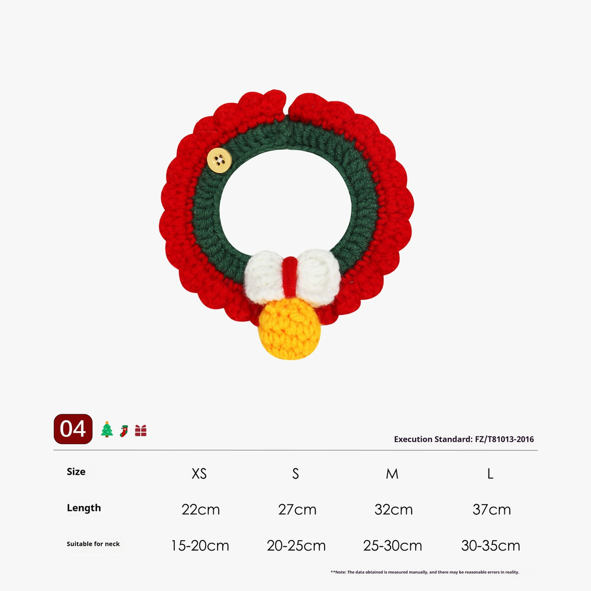 Handmade Knitted Yarn Pet Collar
