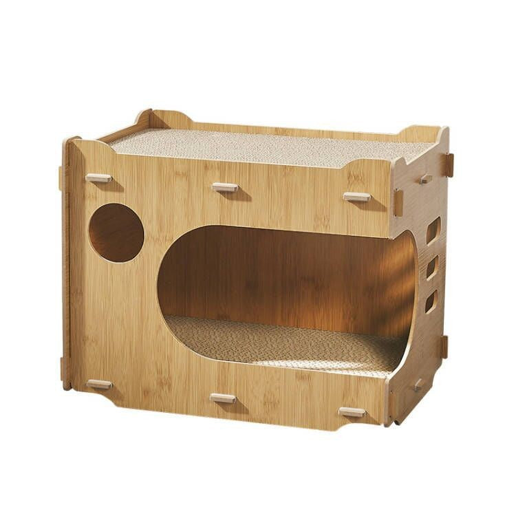 Simple And Spacious Large Double-layer Scratch-resistant Wear-resistant Non-chip Cat House