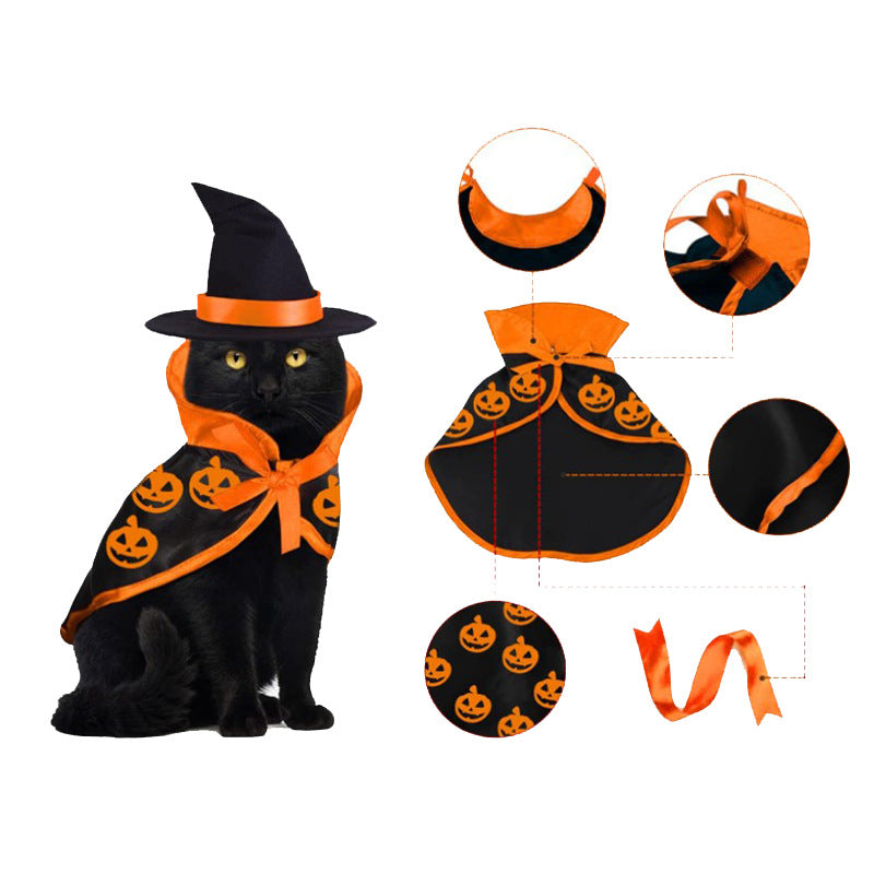 Halloween Pet Cloak Cat Dog Saint