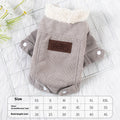 Dog Clothes Autumn And Winter Fleece Lined Padded Warm Keeping Lambswool Vest Cat Pet Clothing