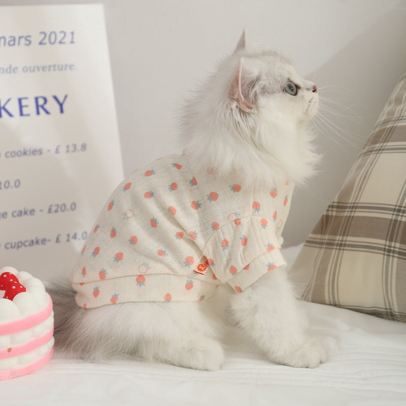 Anti-hair Loss Pet Vest For Cat Clothes