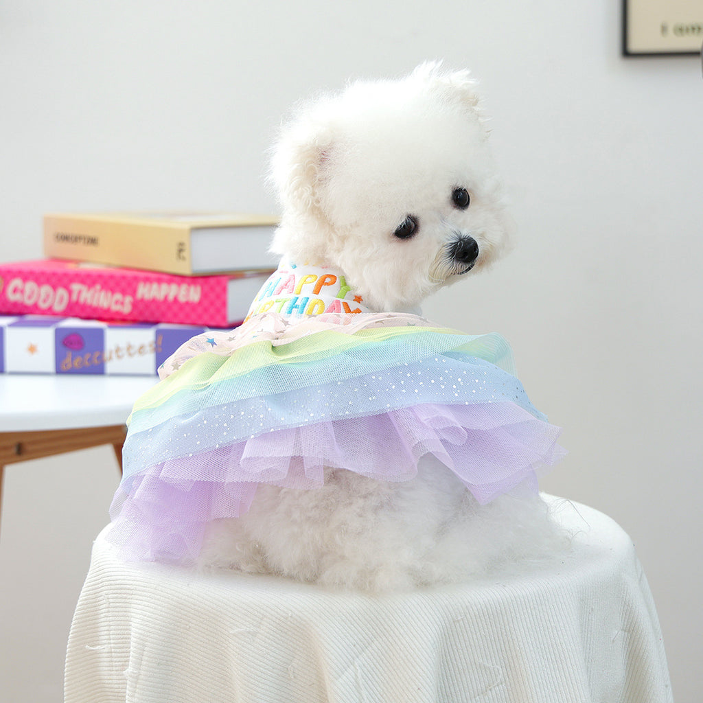 Pet Small Dog Fluffy Tutu Dress