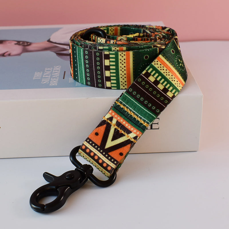 Nylon Printed Dog Collar Leash For Puppies