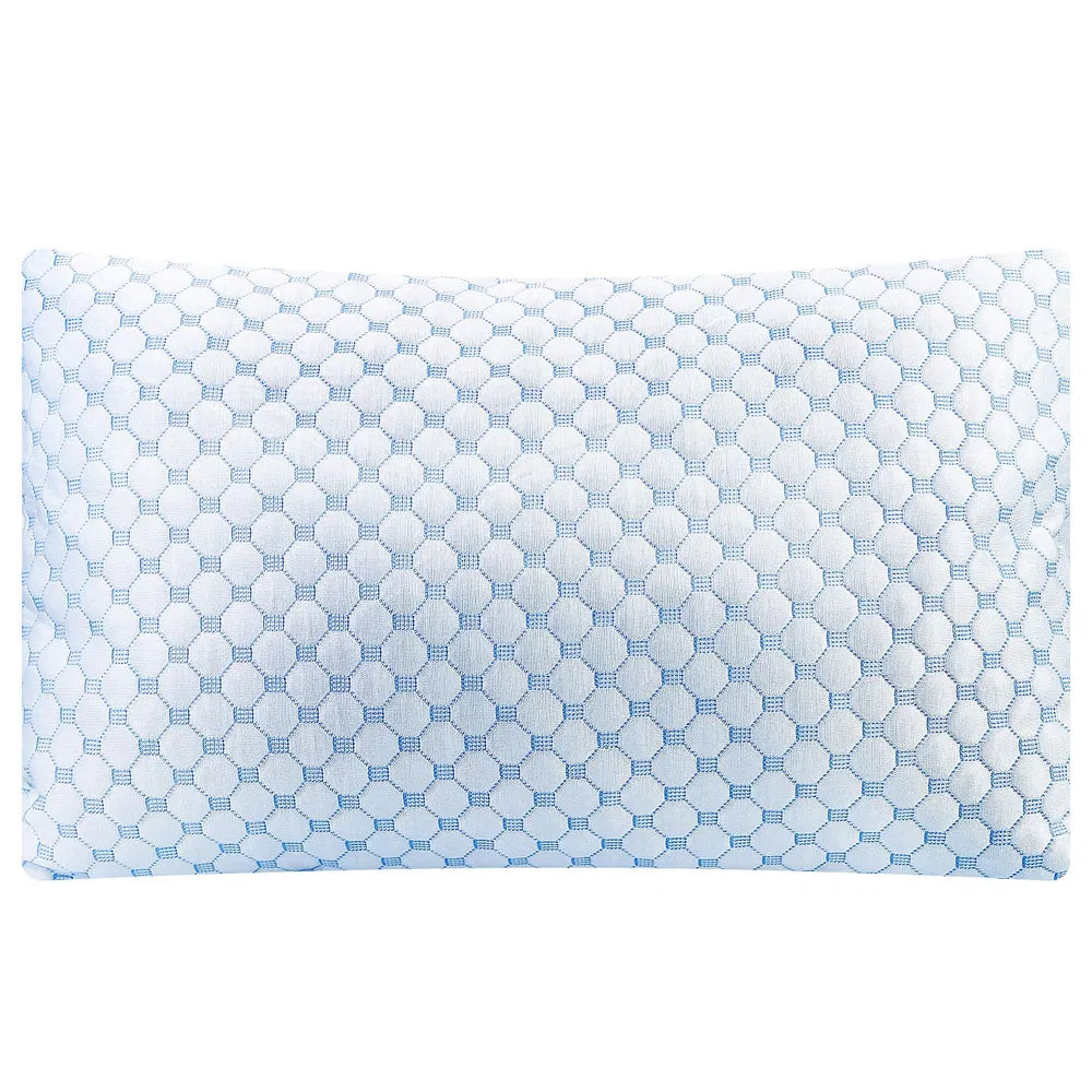 Cooling Memory Foam Pillow Ventilated Soft Bed Pillow With Cooling Gel Infused Memory Foam Heat Reducing Cooling Fiber Breathable Machine Washable
