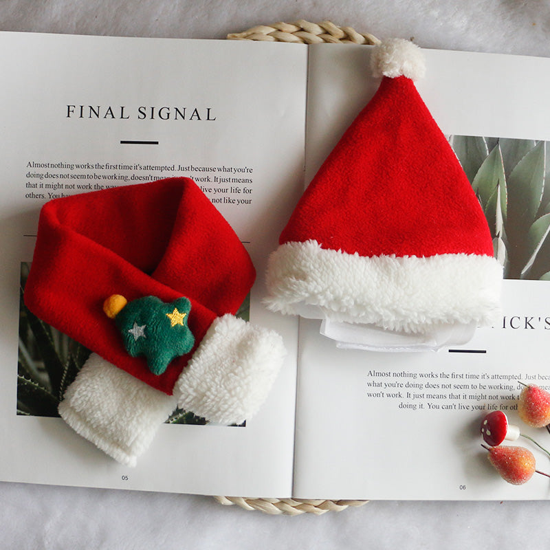 Dog Scarf Cat Hat Bib Jewelry Winter