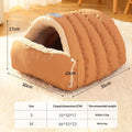 Enclosed Sleeping Bag Pet Bed For Winter Warmth