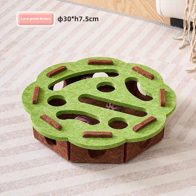 Cat Toy Self-Hi Relieving Stuffy Artifact Hole Felt Box