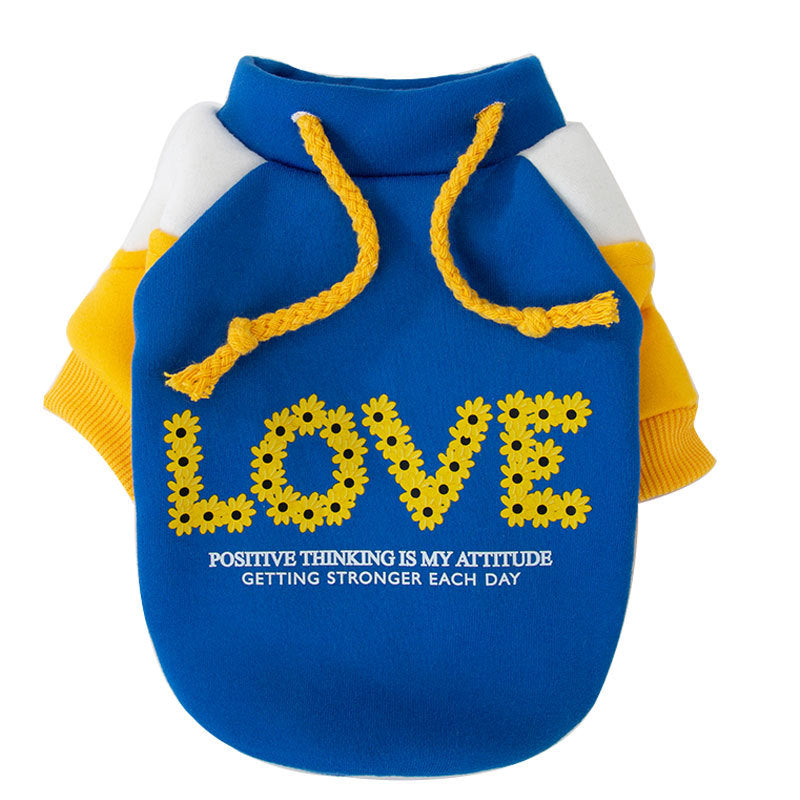 Autumn And Winter Hooded Pet Clothing Trendy Cool Sweater