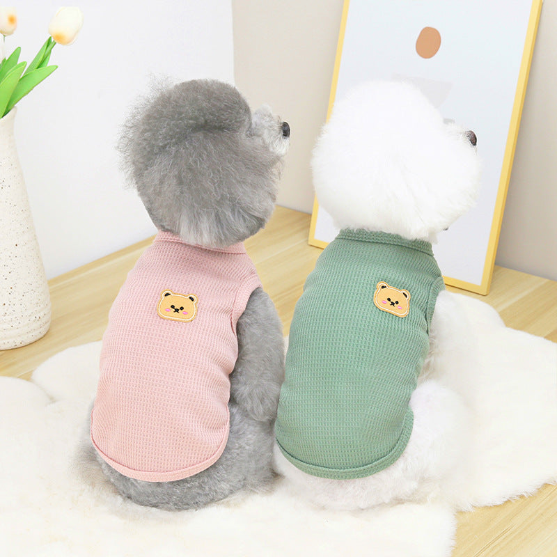 Pet Dog Cat Casual Teddy Bichon Falcon Puppy Thin T-Shirt