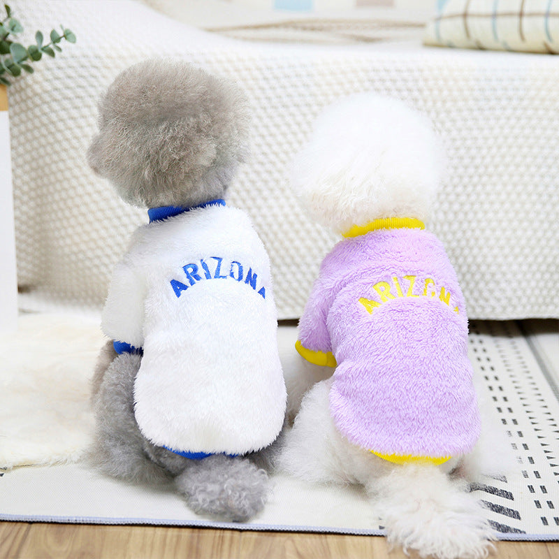 Autumn And Winter Pet Dog Time Fleece Jacket