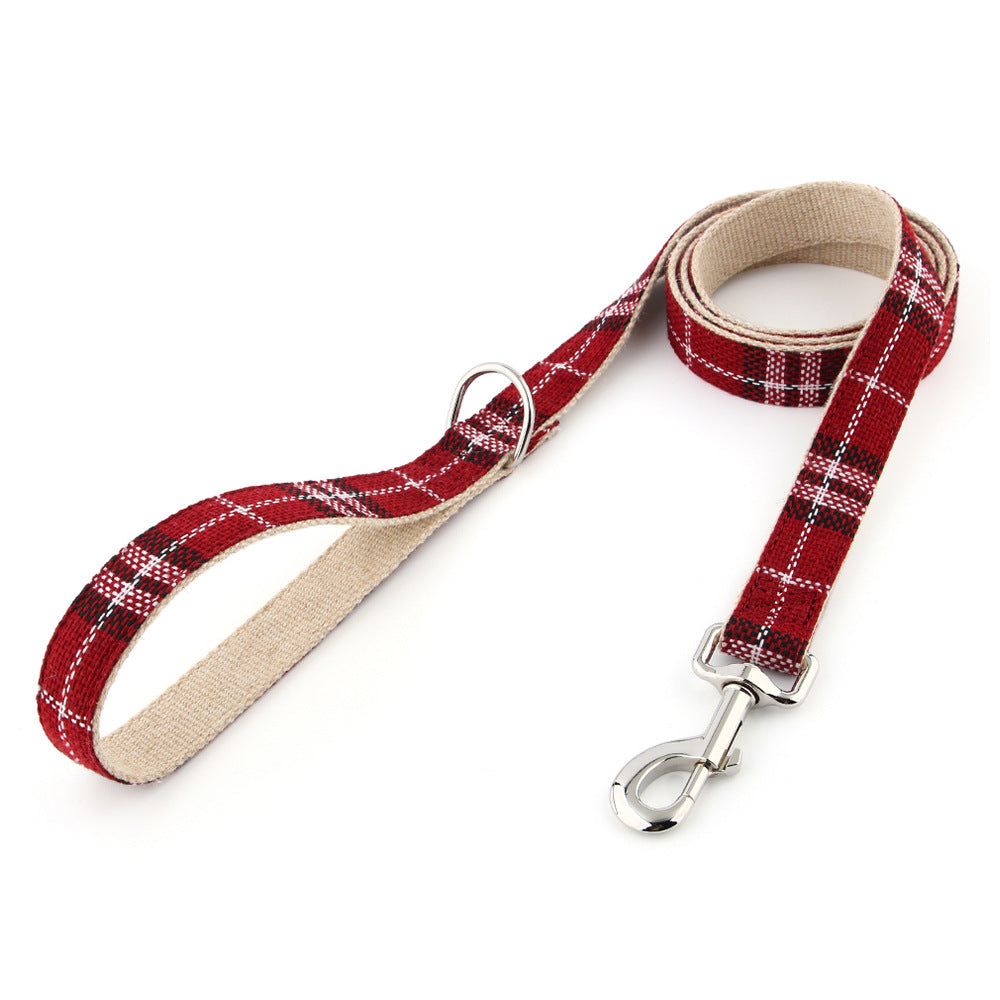 Dog Leash Cotton And Linen For Outdoor Walking Dog Leash Pet Leash