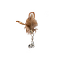 Feather Replacement Head Cat Teaser Wand With Bell, Interactive Toy For Cats