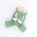 Corduroy Strip Strap Four-legged VIP Dog Clothes