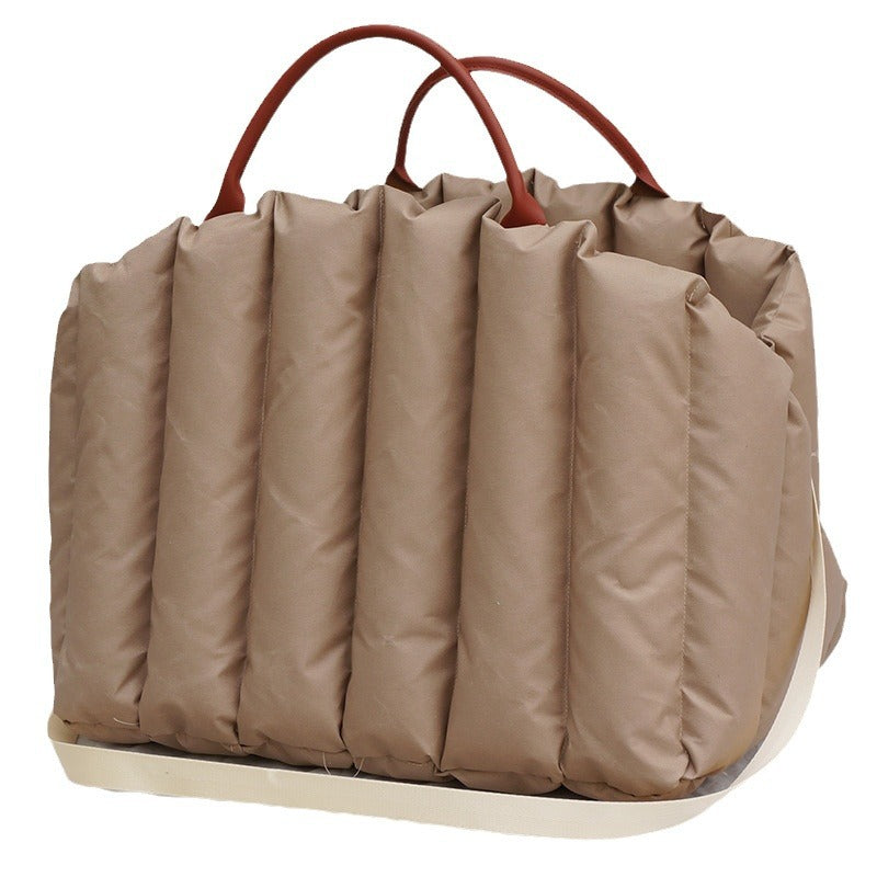 Winter Oversized Warm Outerwear Pet Handbag For Going Out