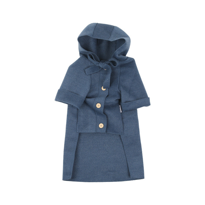 Dog Fashion Simple Wool Warm Coat