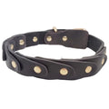 Real Leather Dog Collar Genuine Leather Buckle Connection Collar Durable For French Schnauzer Border Collie Pet Collar