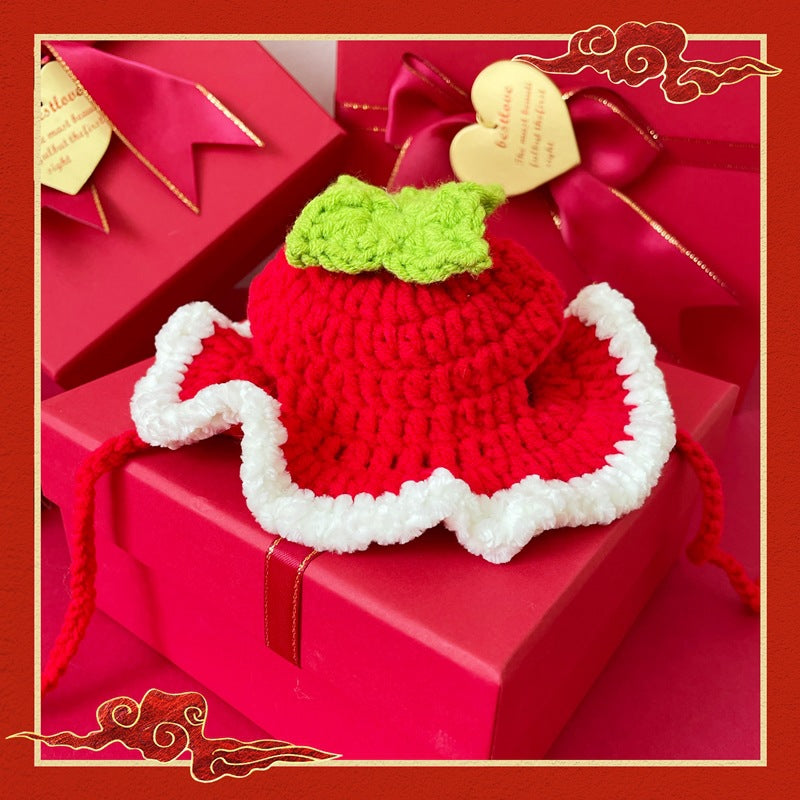 New Year Festive Clothes For Pet Cats And Dogs Tiger Head Hats
