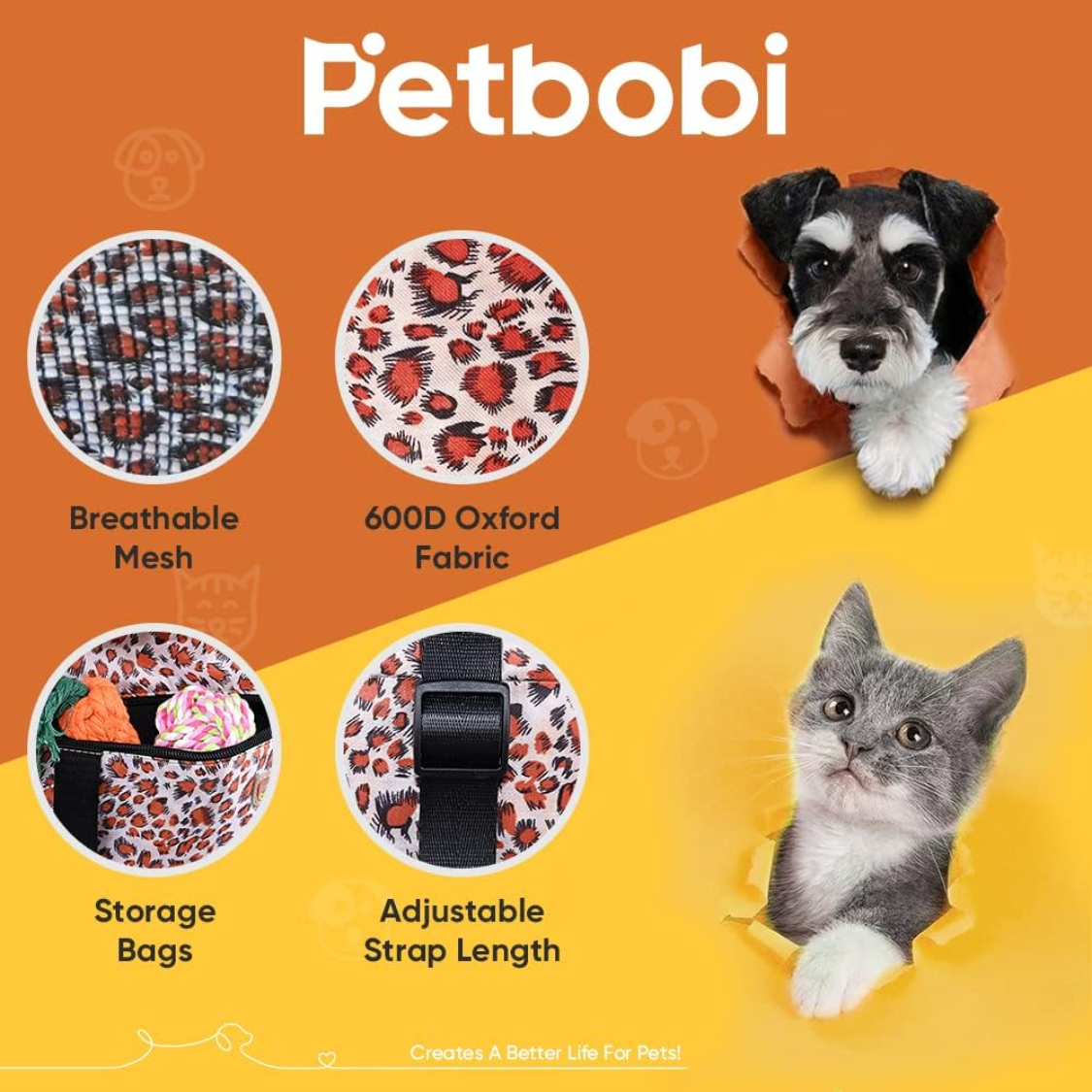 Small Dog Car Seat, Dog Car Booster Seat For Small Medium Dogs Foldable Front Seat Safety With Sturdy PVC Tube Frame, Breathable Mesh