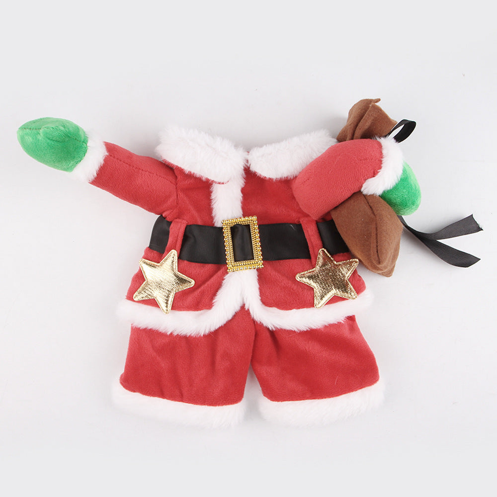Santa Claus Costume For Cats And Dogs Pet Outfit
