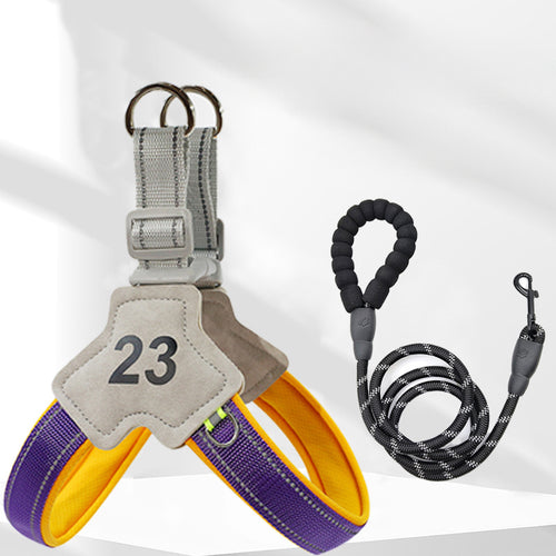Adjustable Soft Buckle Type Reflective Chest Back Comfortable Chest Harness Pet Accessories For Small Medium Dogs