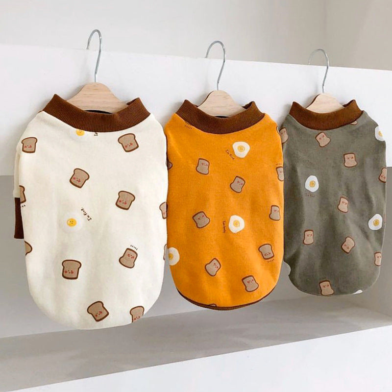 Pet Thin Toast Bottom Shirt