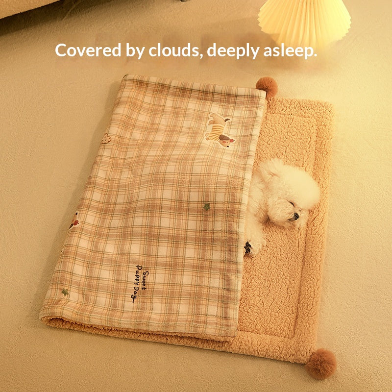 Thickened Pet Blanket All-season Universal For Teddy Dogs
