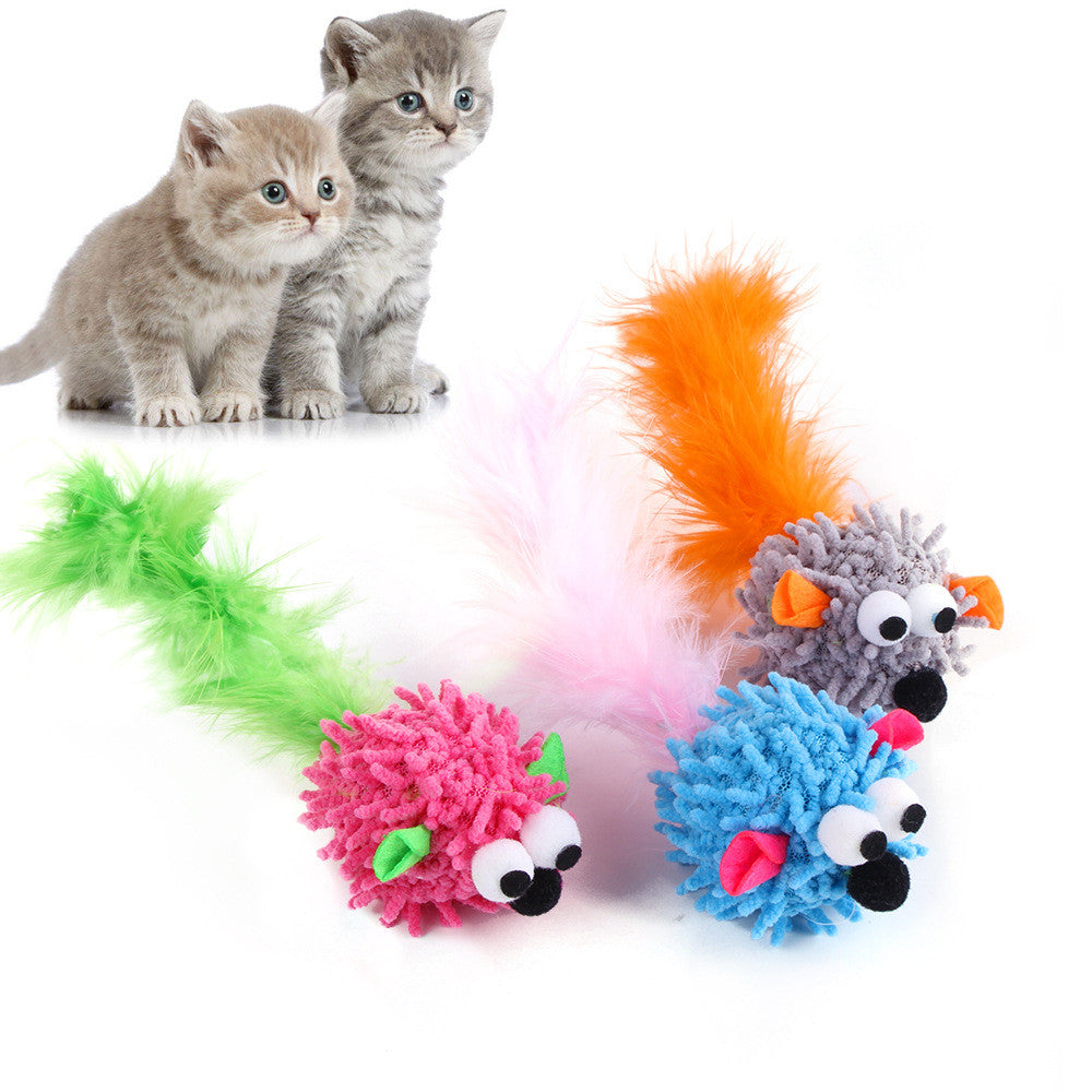 Pet Cat Toy Mop Dragon Mouse Funny