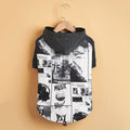 Dog Poker Jacket Reflective Raincoat Pet Cotton
