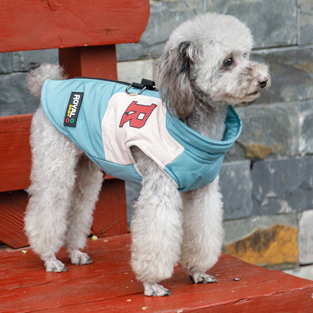 Pet Autumn And Winter Outdoor Thickened Warm Vest
