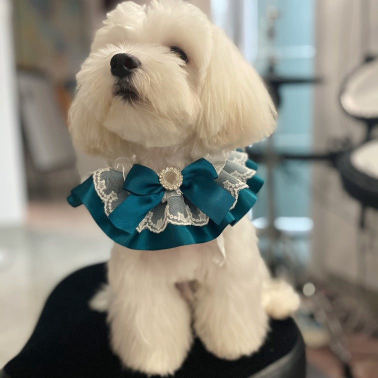 Handmade Custom Ribbon Cat Bib Collar Necklace