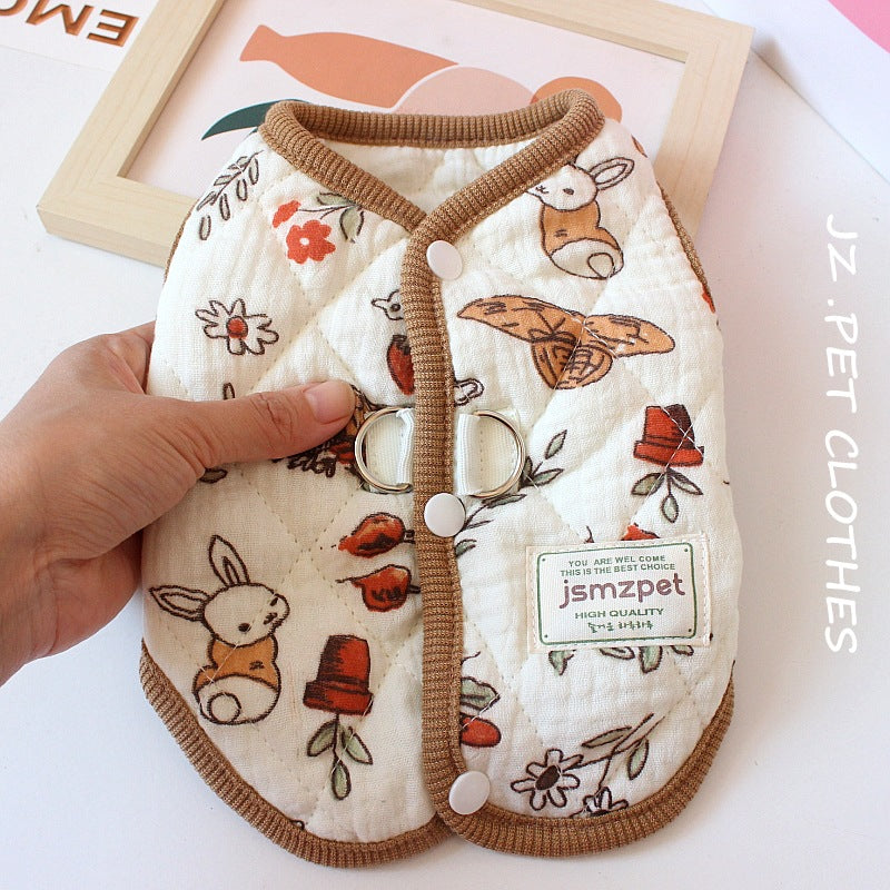 Winter Pet Coat Cat Clothes Thick Warm Autumn And Winter