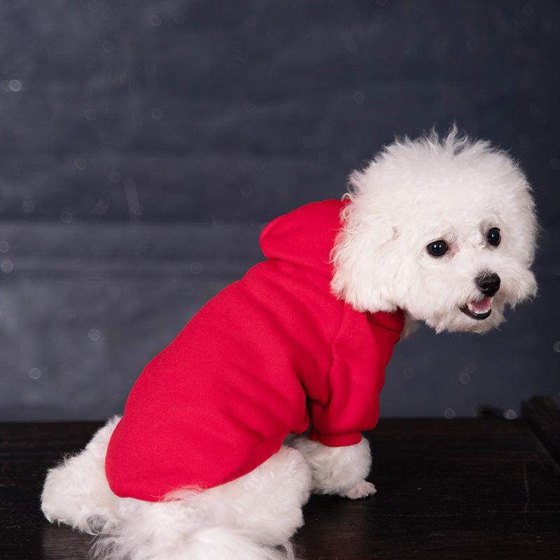 Pet Hoodie For Dogs Fleece-lined With A Hood