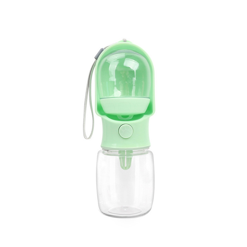Leak Proof Portable Dog Water Bottle With Bowl Travel Pet Water Dispenser For Walking & Hiking Food Grade Plastic Choose From 3 Colors