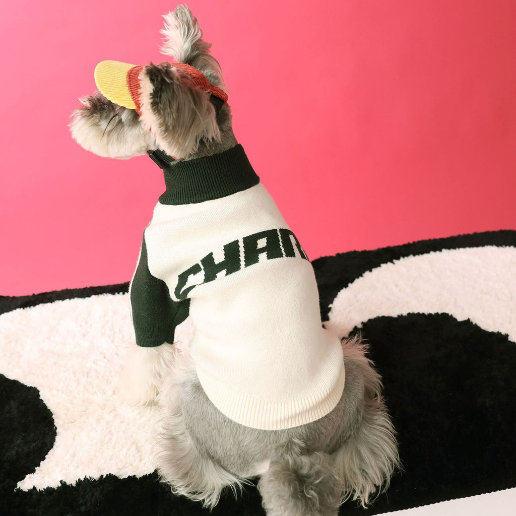 Puppy Dog Sports Sweater Cardigan Men's Pet Clothing