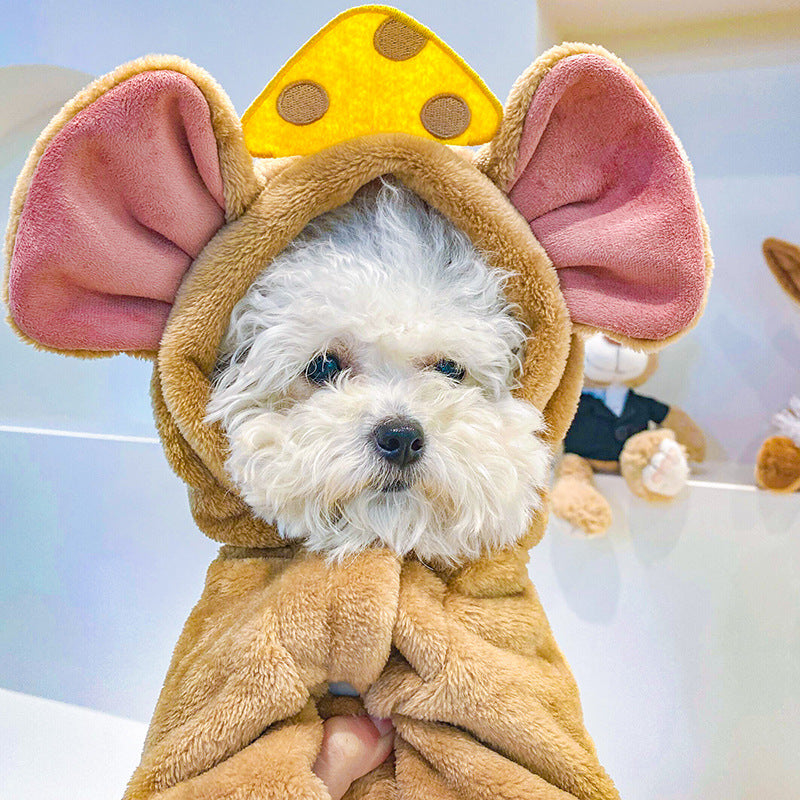 Pet Clothes Keep Warm In Autumn And Winter Plus Velvet