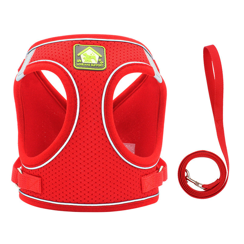 Cat Harness And Leash, Escape Proof Adjustable Vest Harness For Cats, Breathable Reflective Strip Soft Walking Vest For Small Medium Large Cats