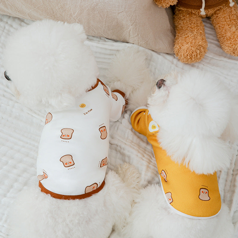 Cartoon Thin Bottoming Shirt Dog Home Clothes