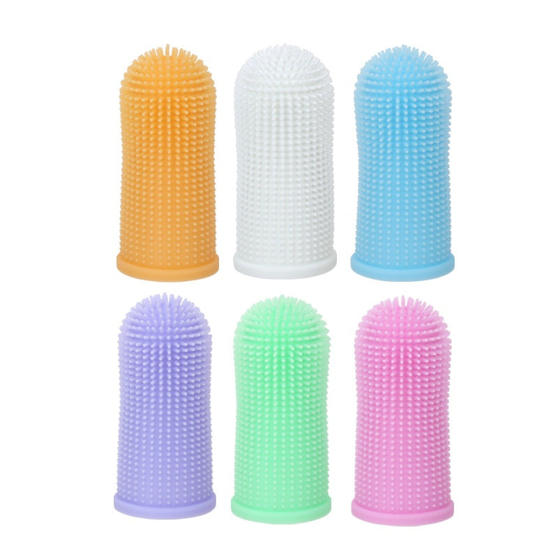 360-degree Pet Toothbrush Rubber Finger Cap